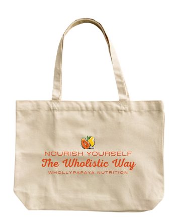 Wholly Papaya Eco-Friendly Canvas Totes